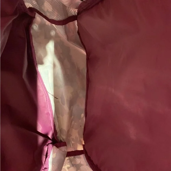 Navy, Pink Flowers Backpack with small pocket and two mesh pockets in side ๐ด - Picture 7 of 7